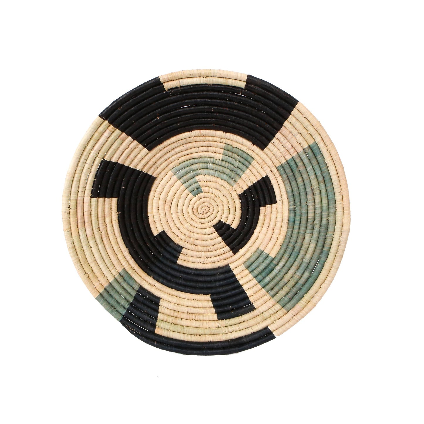 Blue Puzzle Round Basket