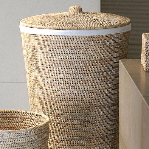 Basket BOD Rattan Square 5.5" Basket by Decor Walther