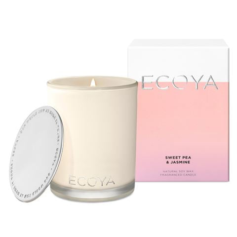 Ecoya Sweet Pea & Jasmine Madison Jar Candle 400g