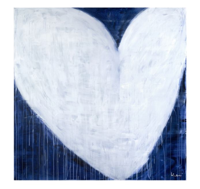 "She Will Be Loved (Drippy Heart)" by Kerri Rosenthal