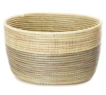 Silver Dipped Knitting/Magazine Basket