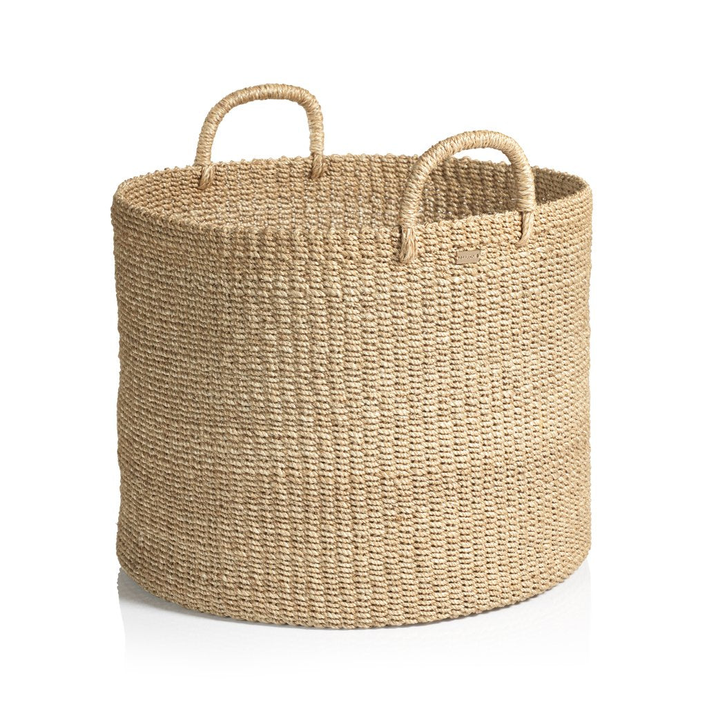 Camille Round Abaca Basket & Hamper