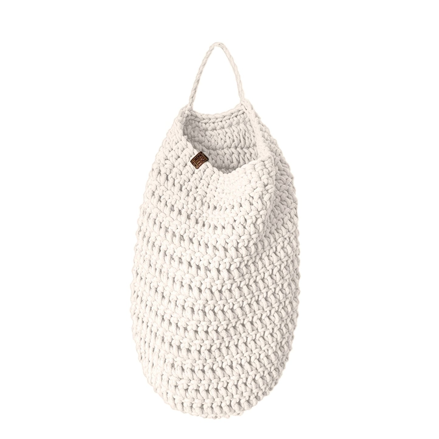 Crochet Hanging Bag, Large | IVORY
