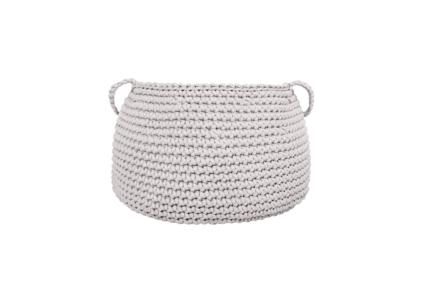 Crochet Basket, Size L | OATMEAL