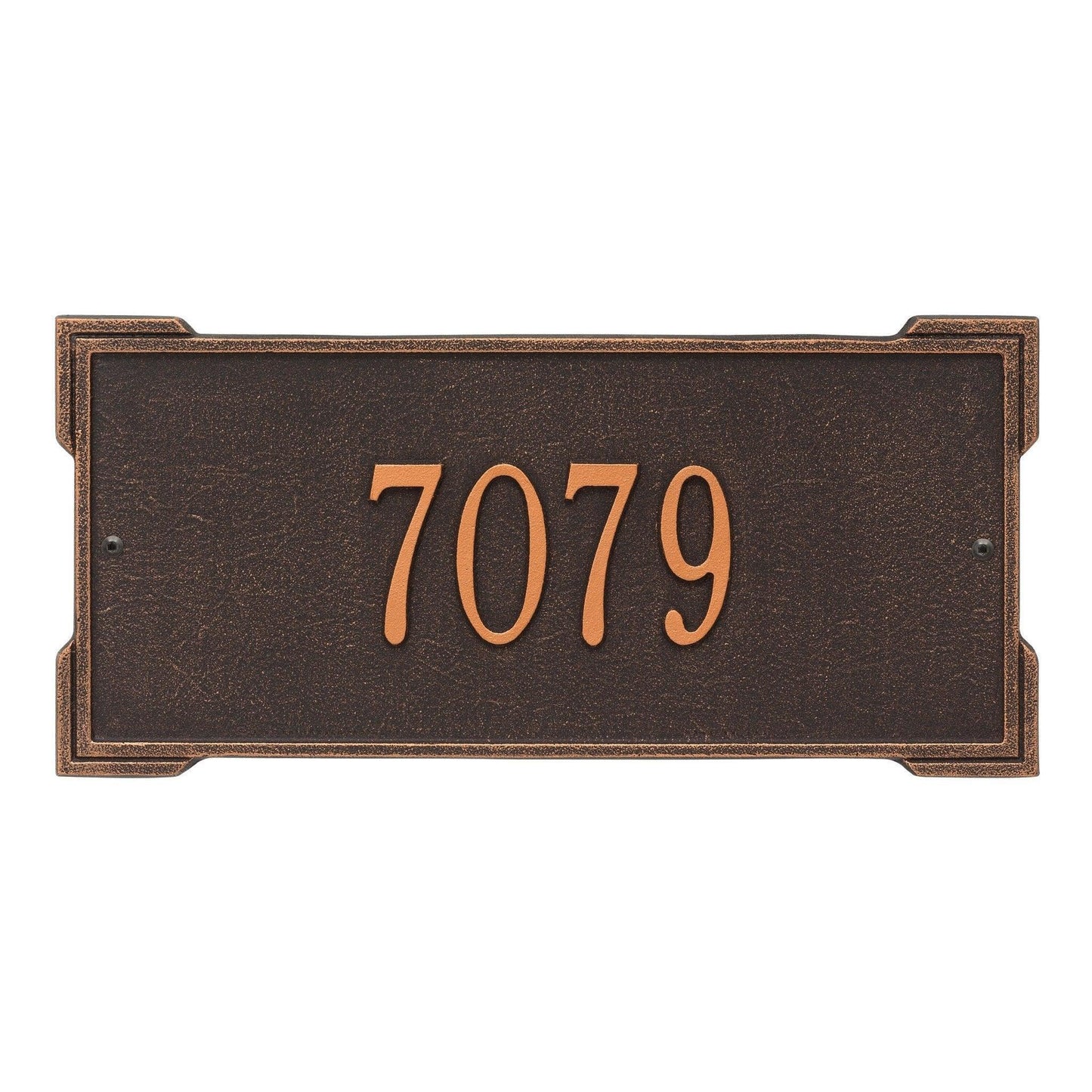 Personalized Standard Roanoke 1 Line Address Wall Plaque – Available in Multiple Finishes - Address Signs & Mailboxes - The Well Appointed House