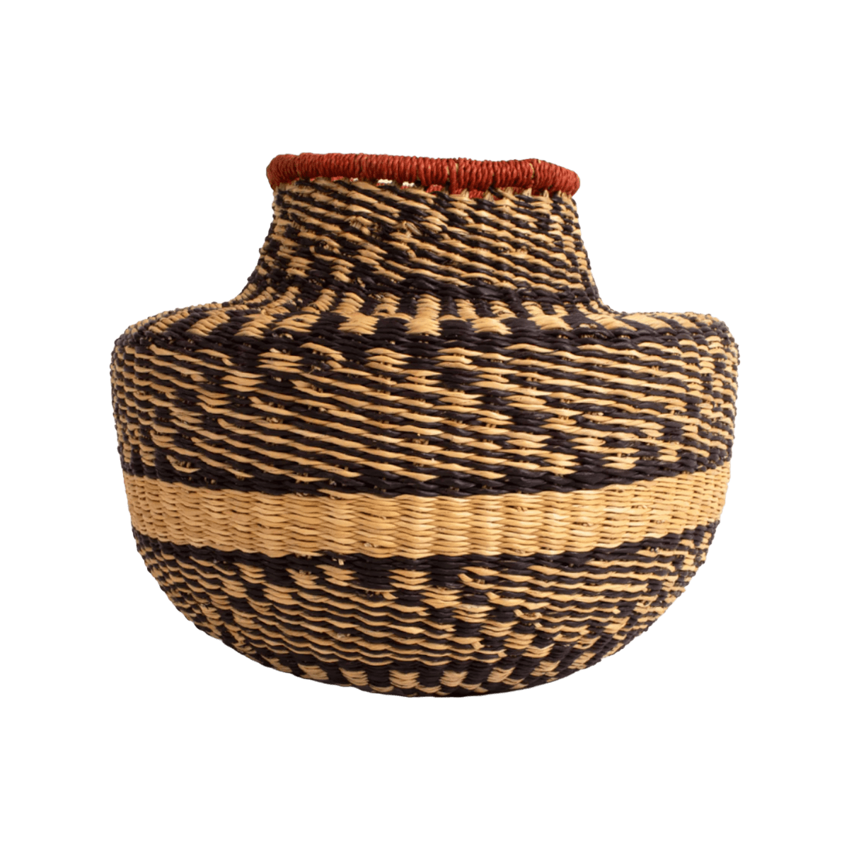 Zebra Woven Basket