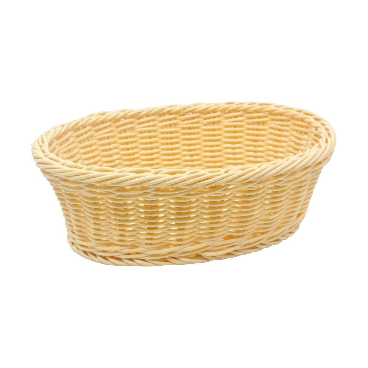 Tablecraft M1174W 9-1/4" Natural Hand Woven Oval Basket