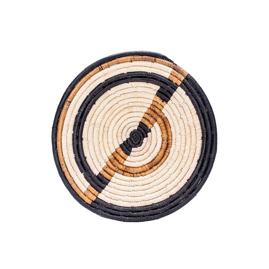 Barred Arcs Woven Wall Art Plate 14"