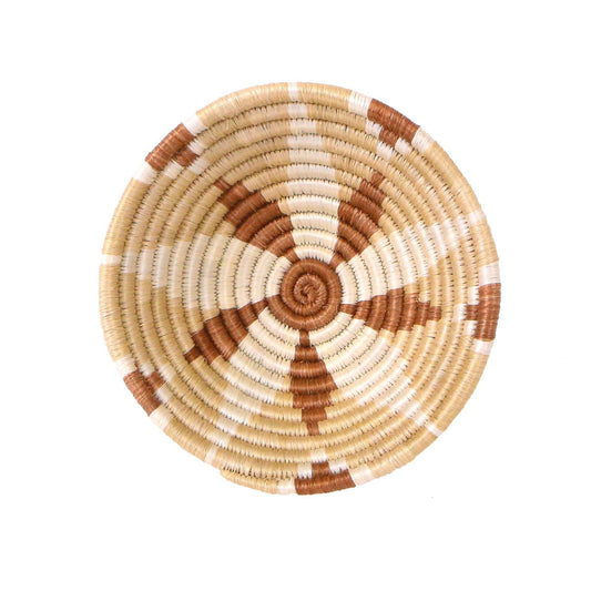 Sand Bloom Round Basket