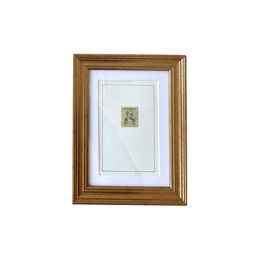 Vintage Postage Stamp Art in Green