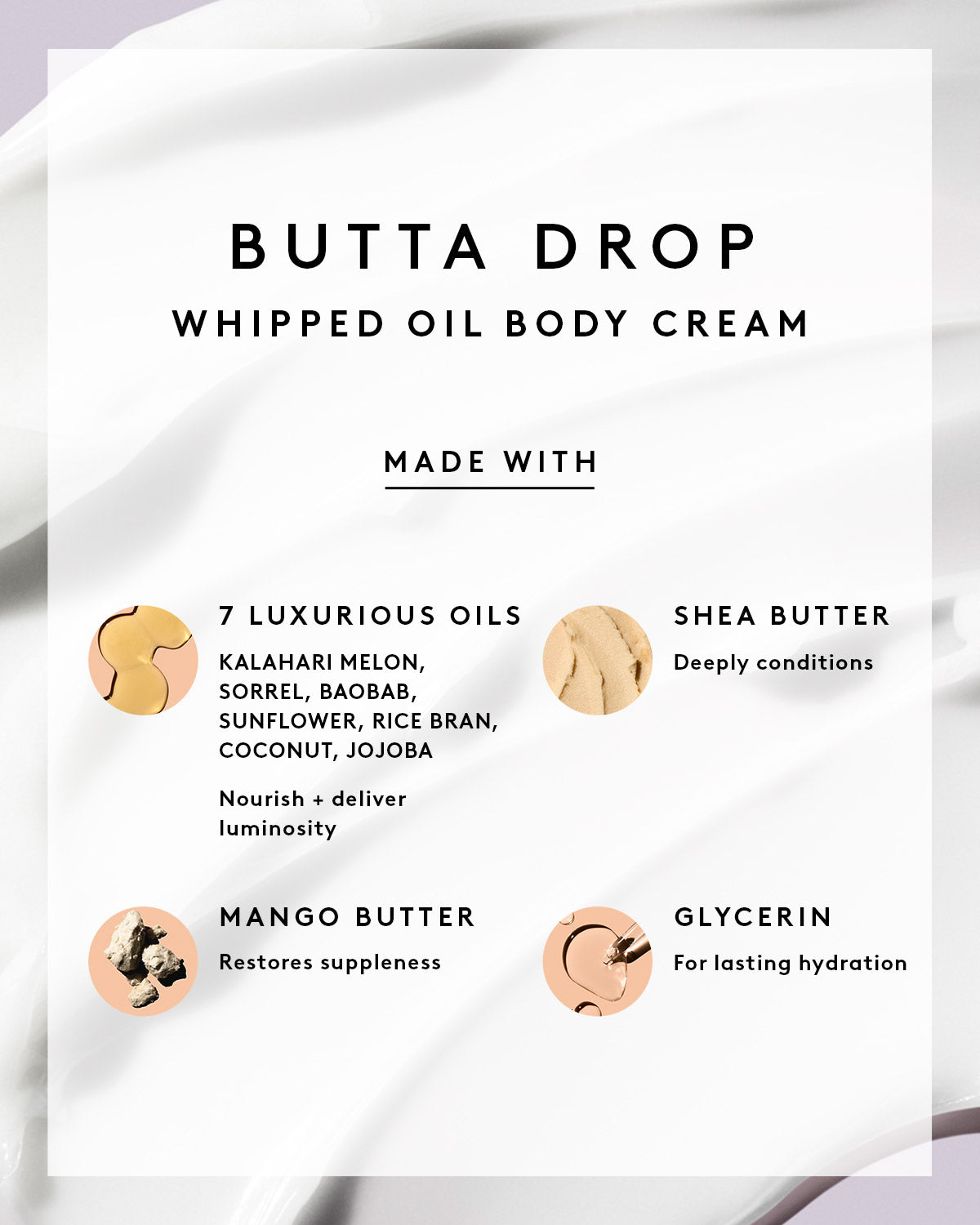 Butta Drop Refill Whipped Oil Body Cream with Tropical Oils + Shea Butter — Fenty Fresh Shimmering