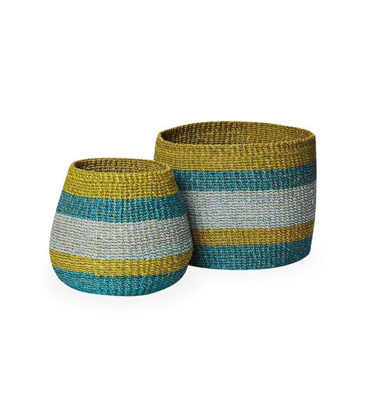 Samal Striped Basket (Medium)