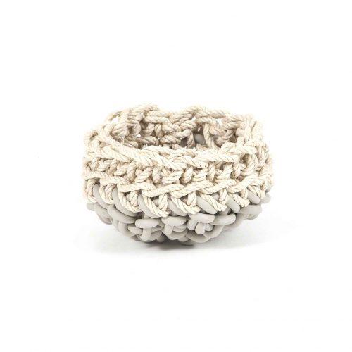 Canapa HC4 Round 7" Neoprene Rubber and Hemp Basket by Neo Design Italy