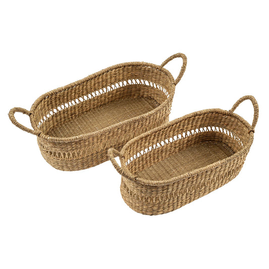 Carla Seagrass Baskets - Set of 2