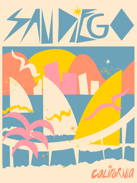 San Diego Pastel Print