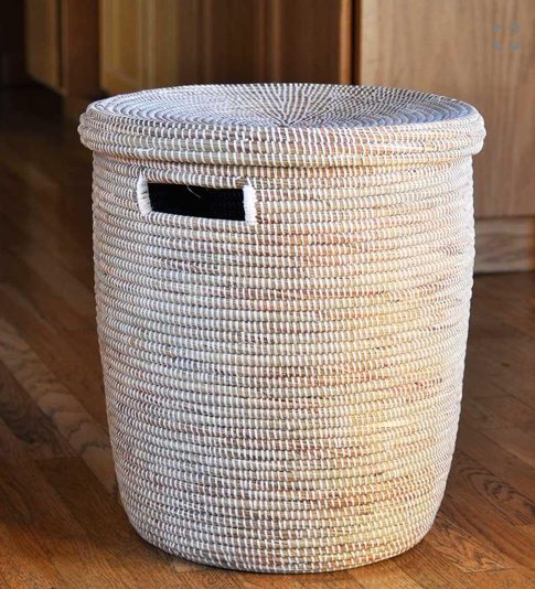 White Flat Lid Hamper Basket - Assorted sizes