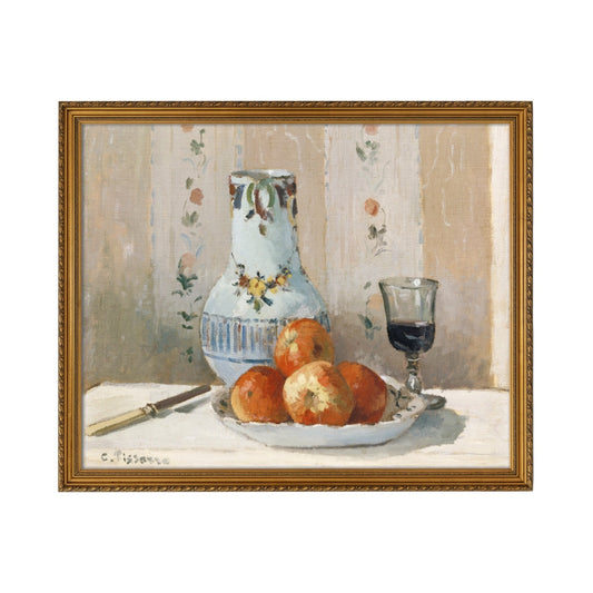 Vino et Pommes - Unframed Art Print