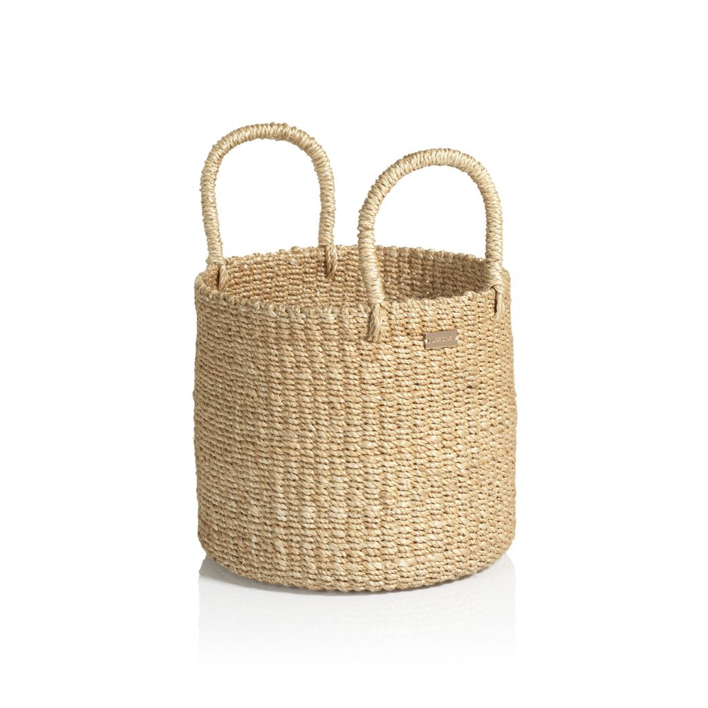 Camille Round Abaca Basket & Hamper