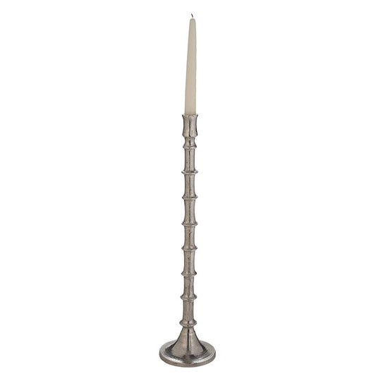 Silver Bamboo Candlesticks