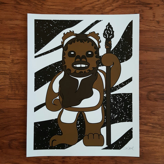 Ewok Serigraph