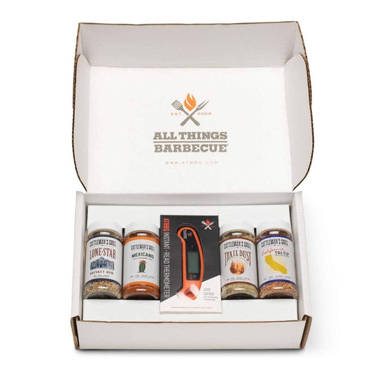 Cattleman's Grill Fan Favorite Four Rub + Thermometer Gift Set