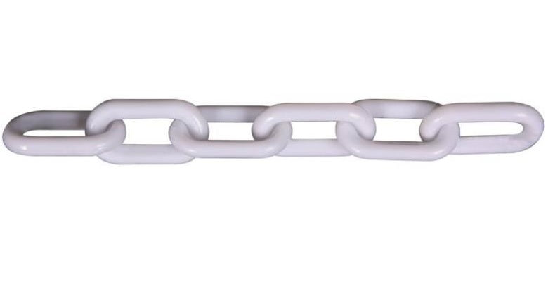 Ben-Mor 54000 Plastic Chain, #6 x 130', White