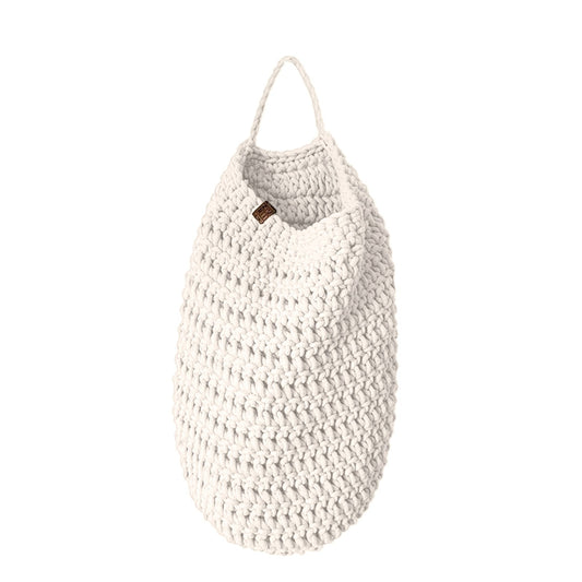 Crochet Hanging Bag, Large | IVORY