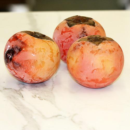 Persimmon Italian Carrara Marble Stone Fruit