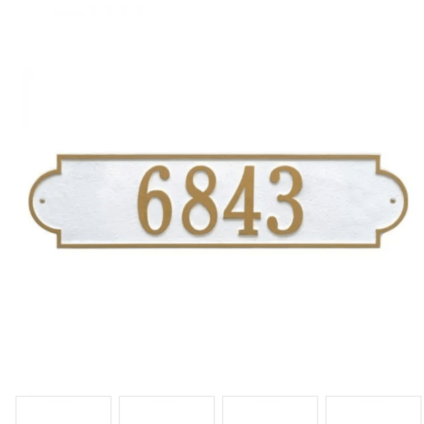 Personalized One Line Richmond Address Wall Plaque – Available in Multiple Finishes - Address Signs & Mailboxes - The Well Appointed House