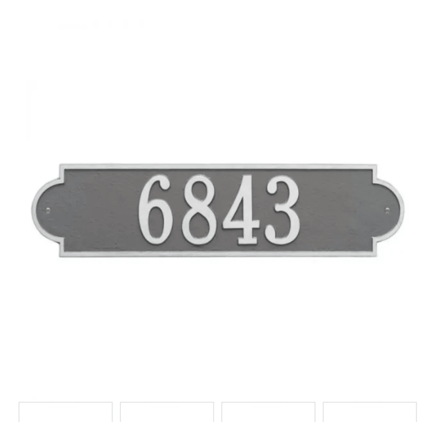 Personalized One Line Richmond Address Wall Plaque – Available in Multiple Finishes - Address Signs & Mailboxes - The Well Appointed House
