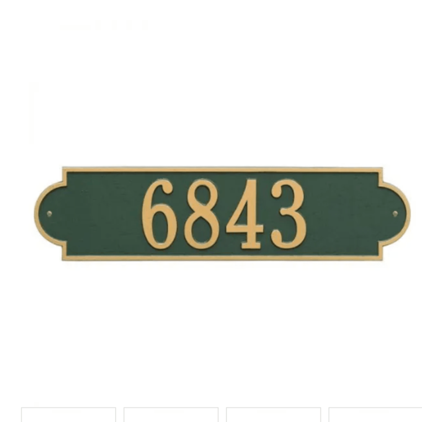 Personalized One Line Richmond Address Wall Plaque – Available in Multiple Finishes - Address Signs & Mailboxes - The Well Appointed House