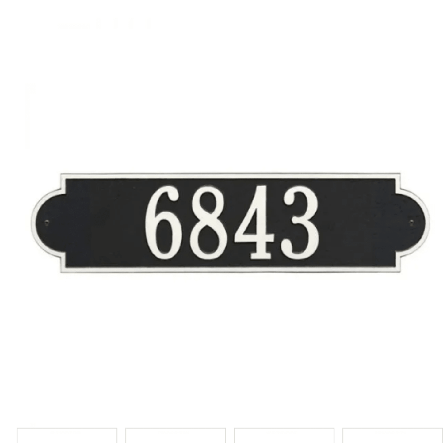 Personalized One Line Richmond Address Wall Plaque – Available in Multiple Finishes - Address Signs & Mailboxes - The Well Appointed House