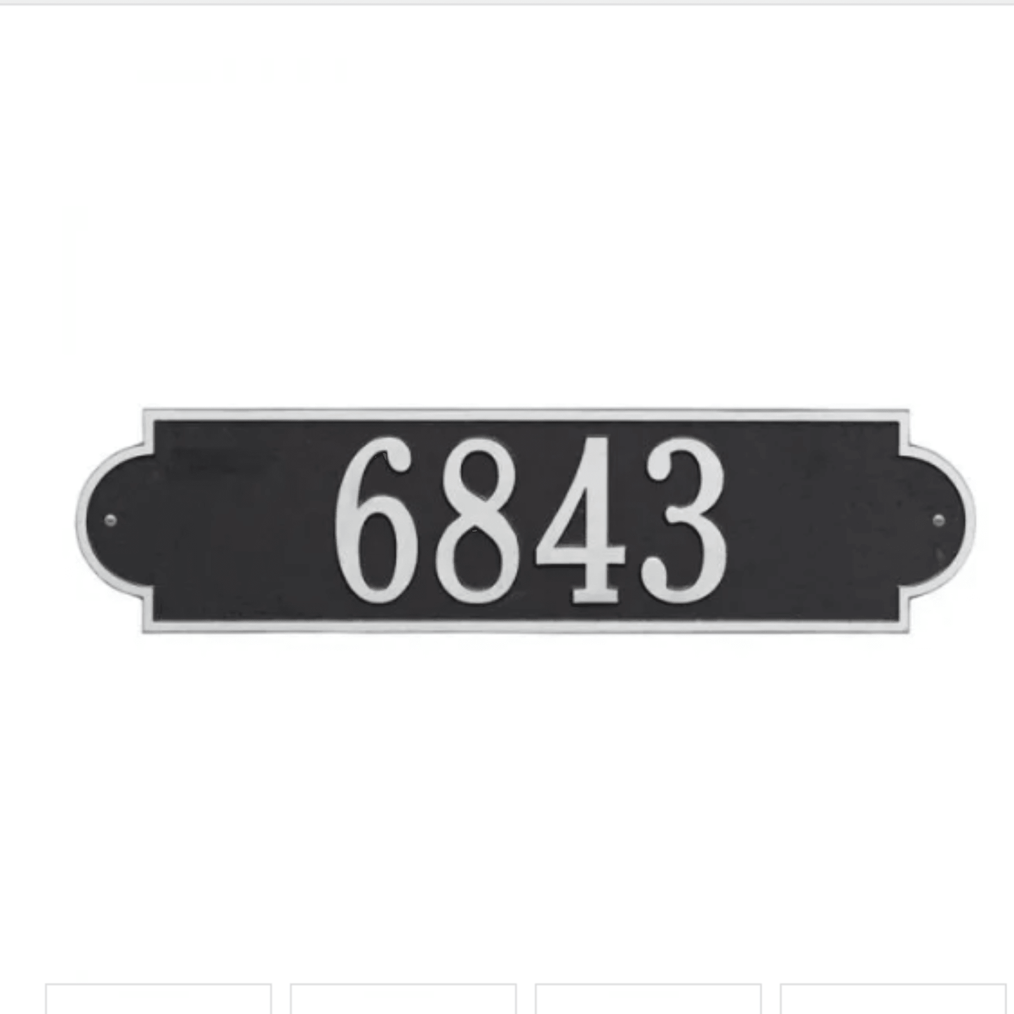 Personalized One Line Richmond Address Wall Plaque – Available in Multiple Finishes - Address Signs & Mailboxes - The Well Appointed House