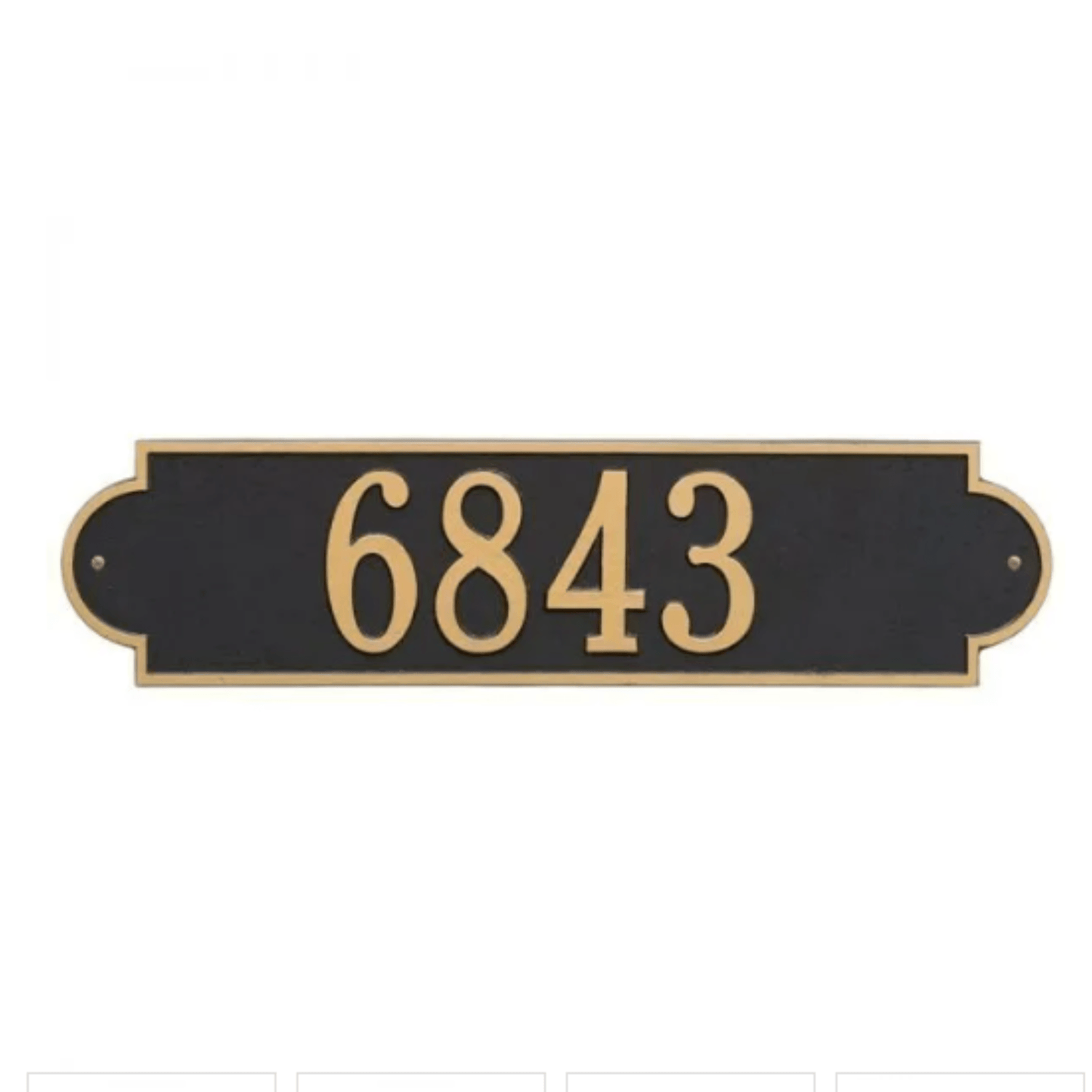 Personalized One Line Richmond Address Wall Plaque – Available in Multiple Finishes - Address Signs & Mailboxes - The Well Appointed House