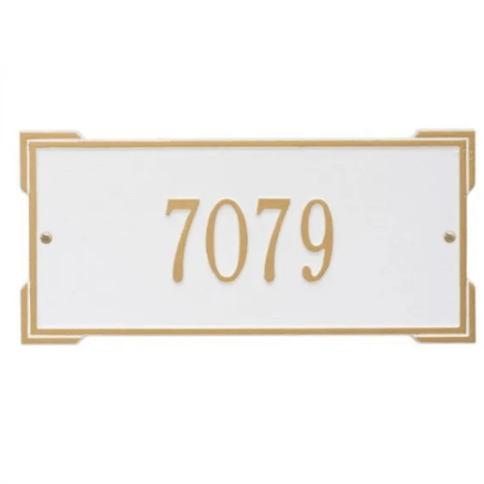 Personalized Standard Roanoke 1 Line Address Wall Plaque – Available in Multiple Finishes - Address Signs & Mailboxes - The Well Appointed House