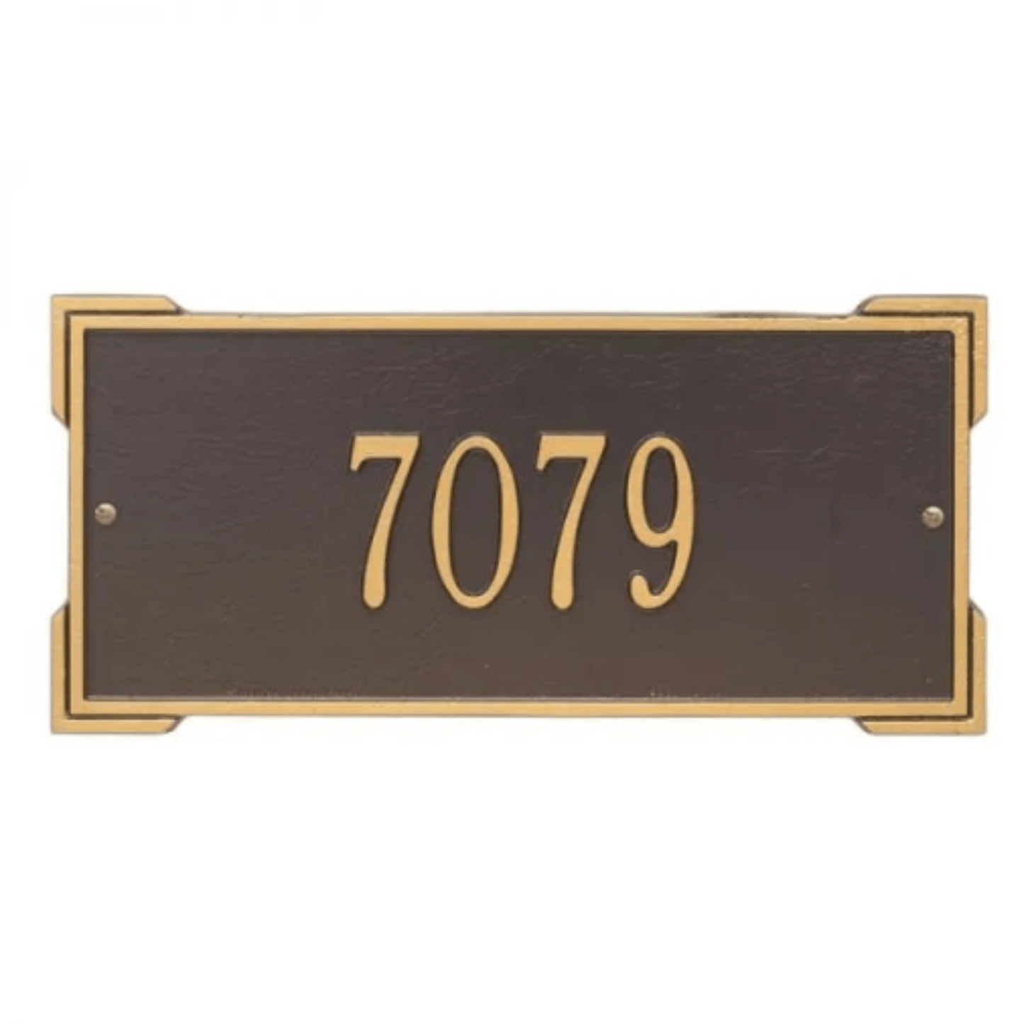 Personalized Standard Roanoke 1 Line Address Wall Plaque – Available in Multiple Finishes - Address Signs & Mailboxes - The Well Appointed House