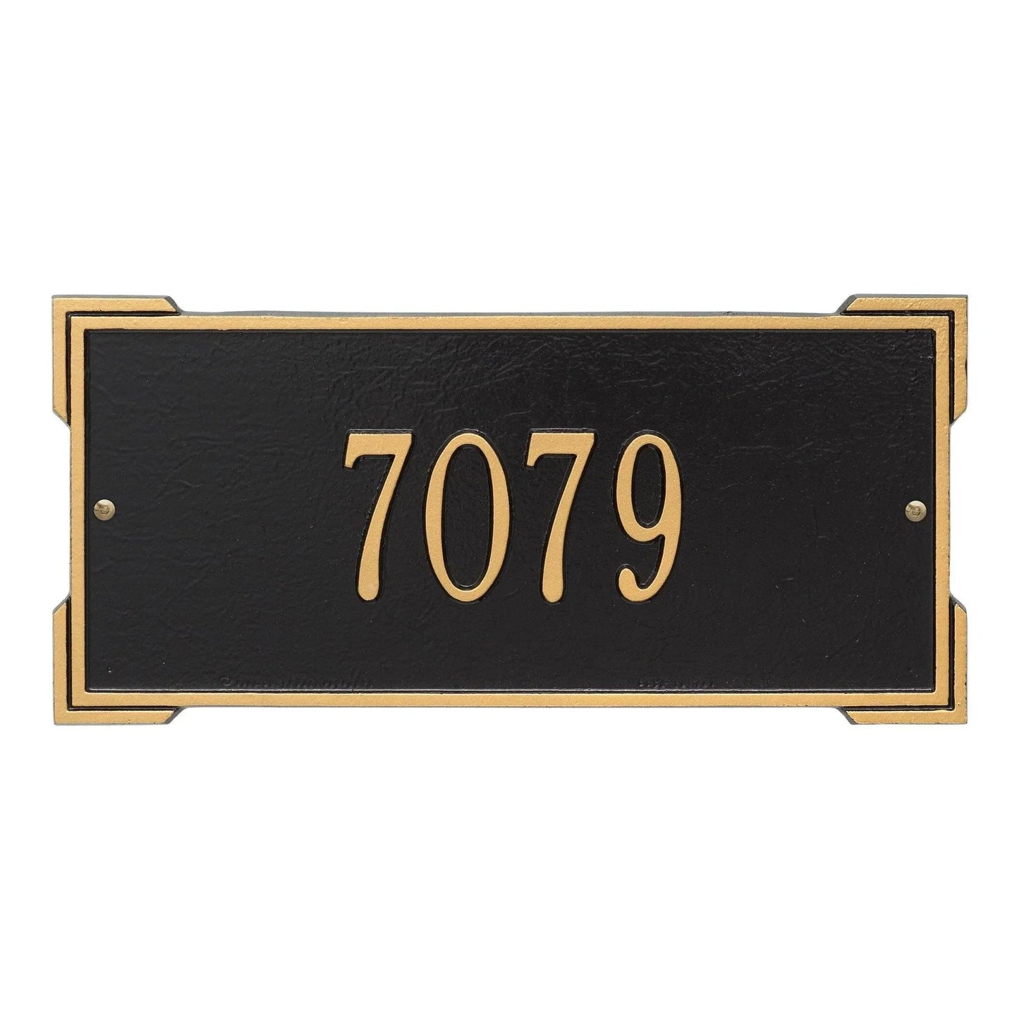 Personalized Standard Roanoke 1 Line Address Wall Plaque – Available in Multiple Finishes - Address Signs & Mailboxes - The Well Appointed House