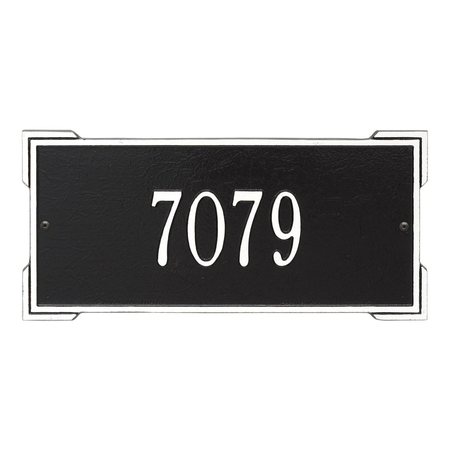 Personalized Standard Roanoke 1 Line Address Wall Plaque – Available in Multiple Finishes - Address Signs & Mailboxes - The Well Appointed House
