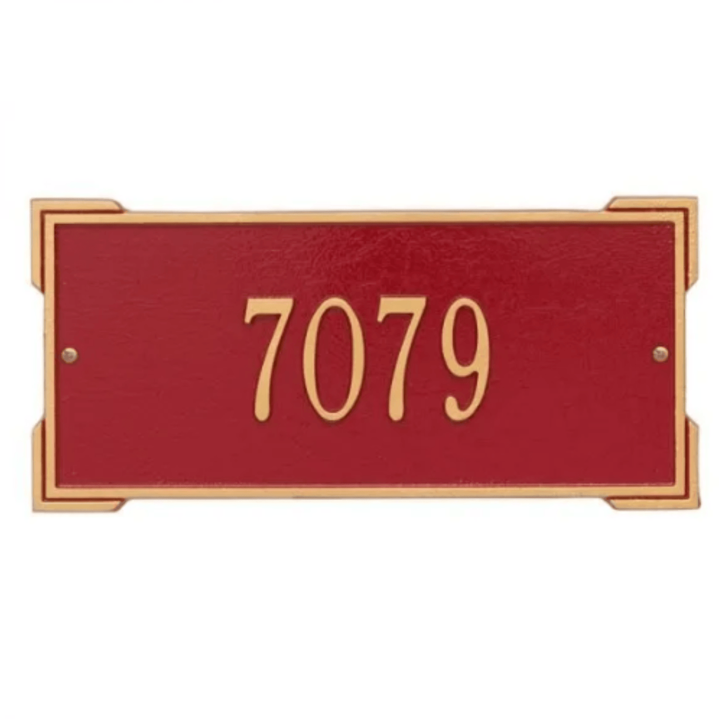 Personalized Standard Roanoke 1 Line Address Wall Plaque – Available in Multiple Finishes - Address Signs & Mailboxes - The Well Appointed House