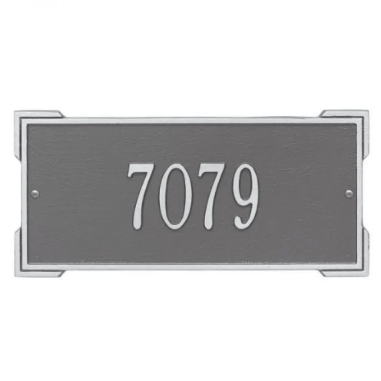 Personalized Standard Roanoke 1 Line Address Wall Plaque – Available in Multiple Finishes - Address Signs & Mailboxes - The Well Appointed House
