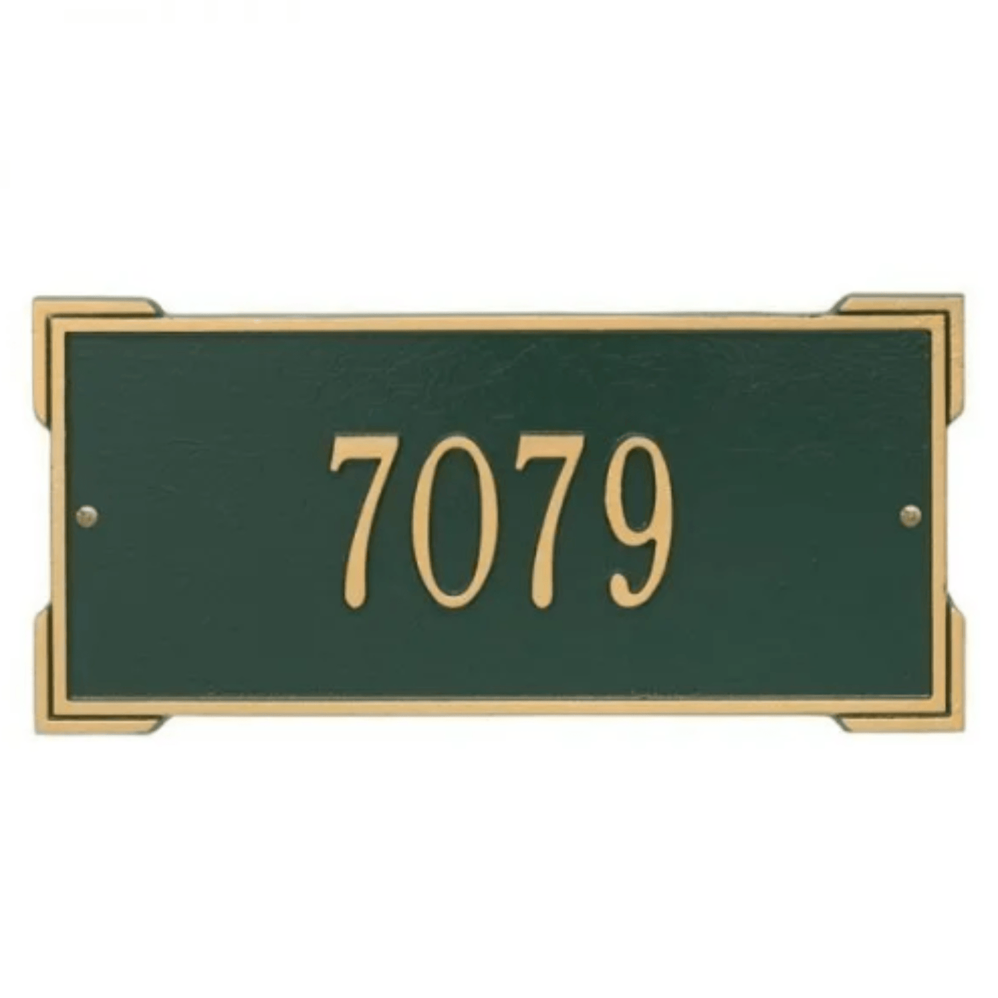 Personalized Standard Roanoke 1 Line Address Wall Plaque – Available in Multiple Finishes - Address Signs & Mailboxes - The Well Appointed House