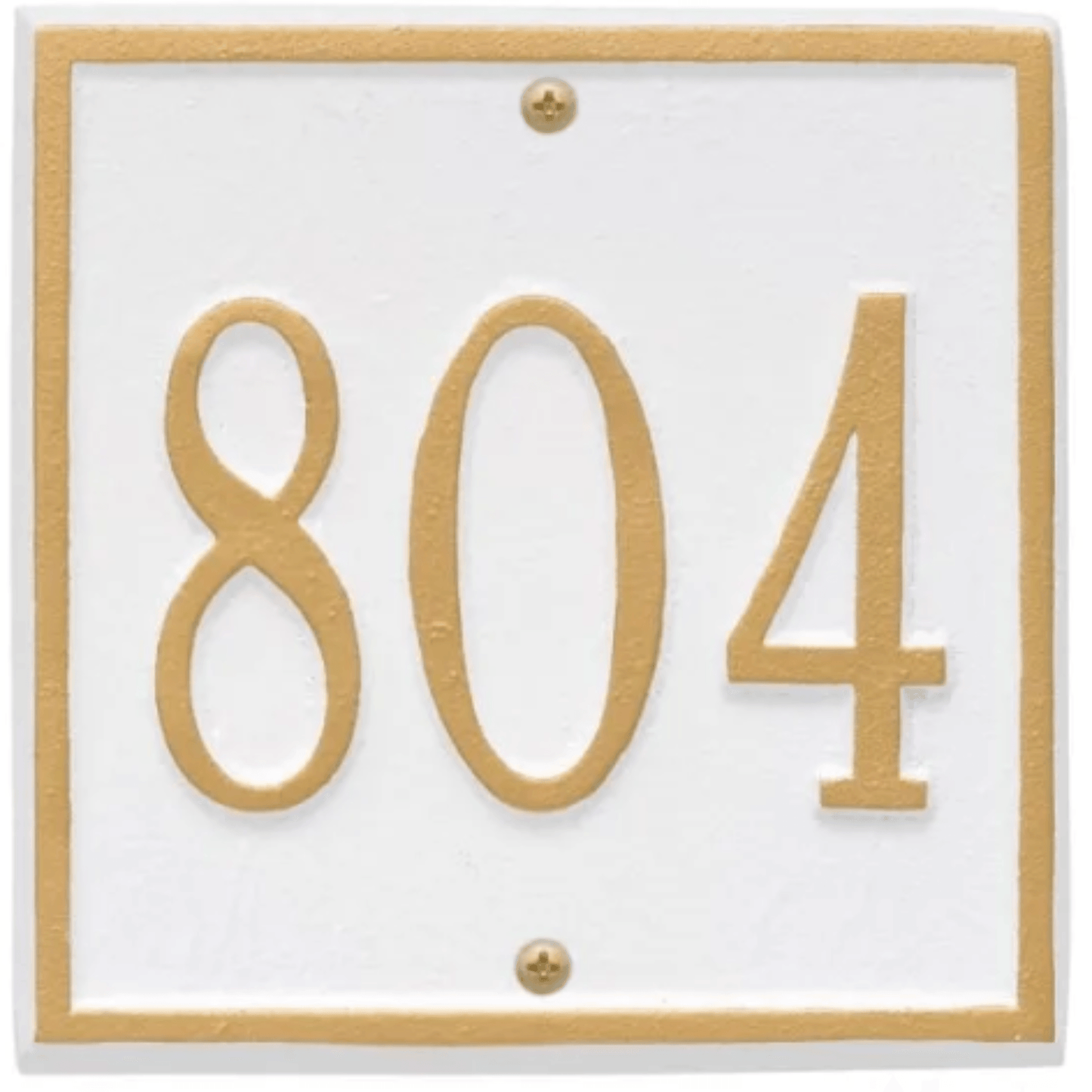 Petite Personalized Square Address Wall Plaque– Available in Multiple Finishes - Address Signs & Mailboxes - The Well Appointed House
