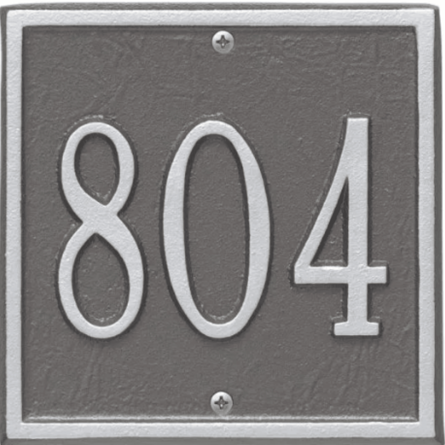 Petite Personalized Square Address Wall Plaque– Available in Multiple Finishes - Address Signs & Mailboxes - The Well Appointed House