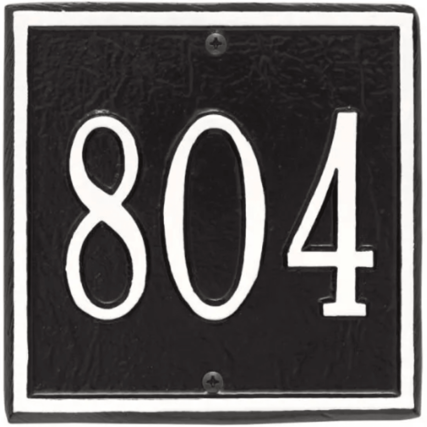 Petite Personalized Square Address Wall Plaque– Available in Multiple Finishes - Address Signs & Mailboxes - The Well Appointed House