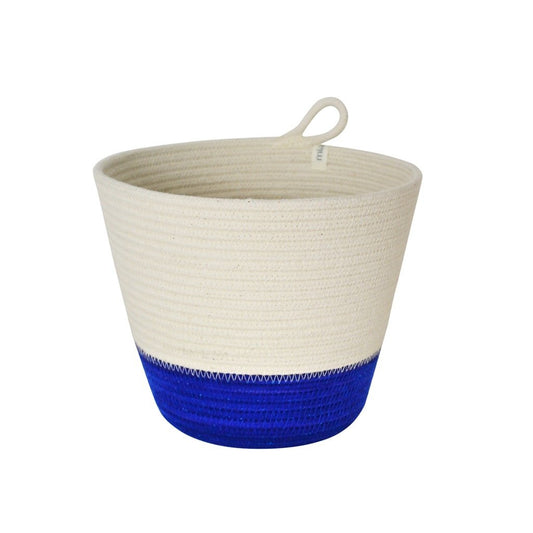 PLANTER BASKET ROYAL BLUE BLOCK