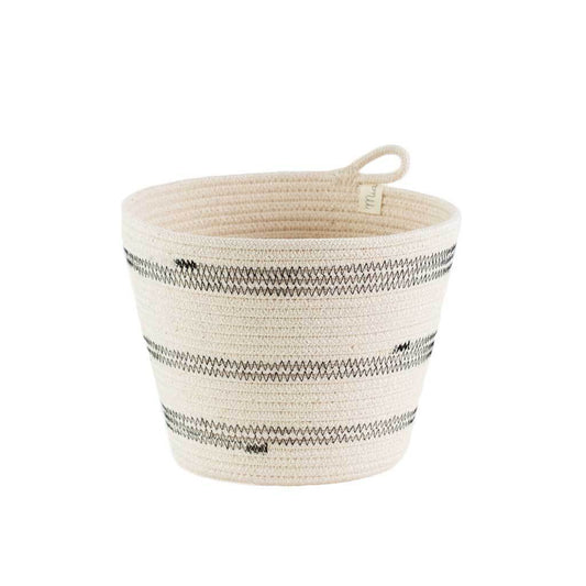 PLANTER BASKET STITCHED BY MIA MELANGE. Add some greenery to your home with these unique planters. Available in three sizes. Made from 100% cotton rope which is sewn together in a coiling technique.
