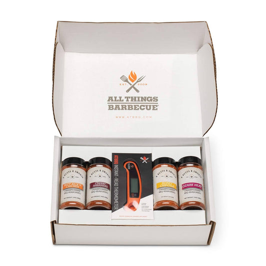 R Butts R Smokin Four Rub + Thermometer Gift Set