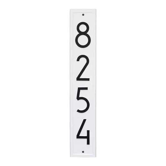 Vertical Modern Wall Mounted Address Plaque – Available in a Variety of Colors - Address Signs & Mailboxes - The Well Appointed House