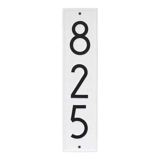 Vertical Rectangular Personalized Wall Mounted Address Plaque – Available in a Variety of Colors - Address Signs & Mailboxes - The Well Appointed House