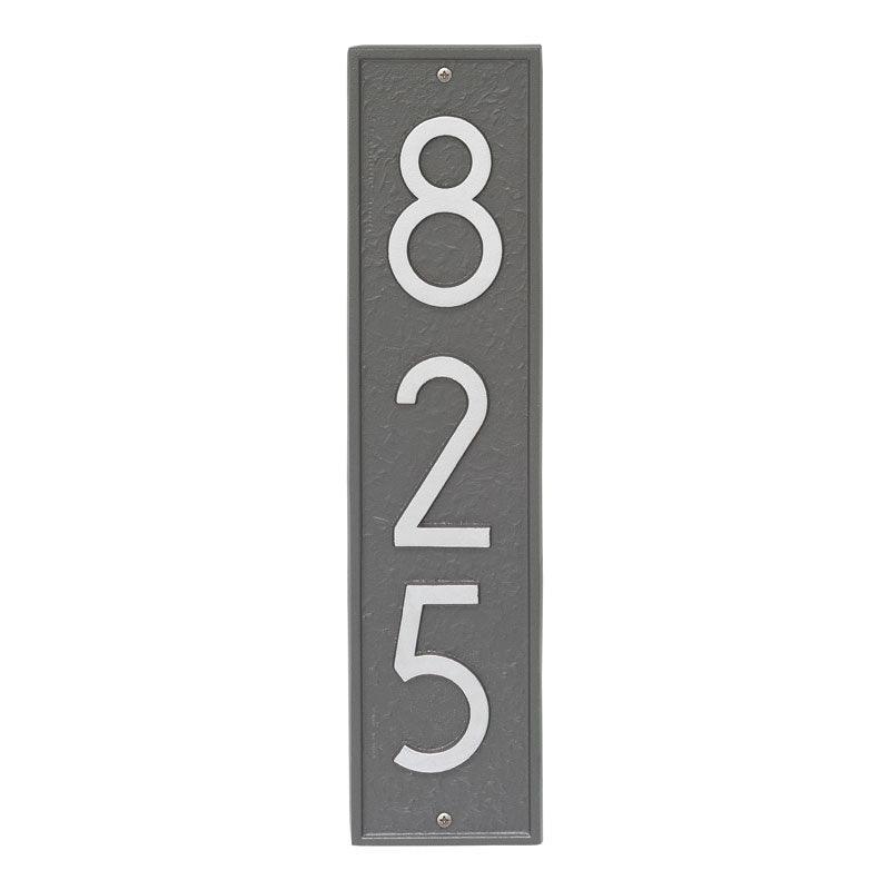 Vertical Rectangular Personalized Wall Mounted Address Plaque – Available in a Variety of Colors - Address Signs & Mailboxes - The Well Appointed House